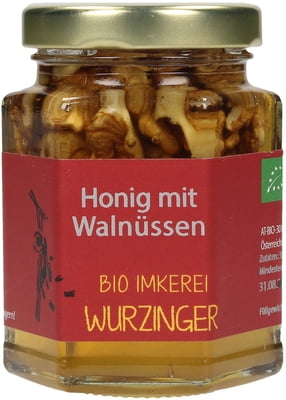 Bio Honig mit Walnüssen - 140 g