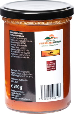 Fleischerei Höfler Fleischbällchen in Tomatensauce - 390 g