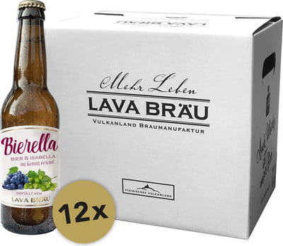 LAVA Bräu 12er Karton Bierella Bier Set BIO - 1 Set