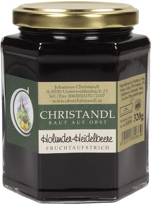 Obsthof Christandl Holunder-Heidelbeere Fruchtaufstrich - 320 g