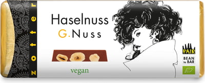Zotter Schokoladenmanufaktur Bio Haselnuss G.Nuss - 70 g