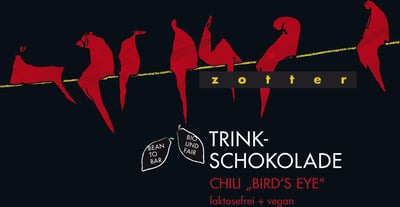 Zotter Schokoladenmanufaktur Bio Trinkschokolade Chili Bird´s Eye - 110 g