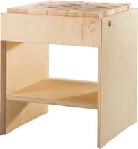 Hocker Dämpfende Holzelemente von Tischlerei Knaus