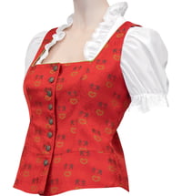 Trachtenmode Hiebaum Steirermen-Gilet Damen, Rot