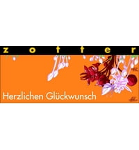 Zotter Schokoladenmanufaktur Bio "Herzlichen Glückwunsch"