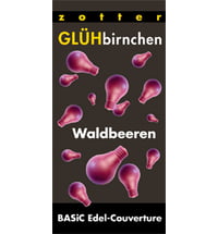 Zotter Schokoladenmanufaktur BASiC Glühbirnchen Waldbeeren