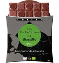 Bio Quadratur des Kreises 75% Dunkel Schoko mit Biosüße