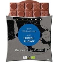 Bio Quadratur des Kreises 50% Milchschoko mit Dattelzucker