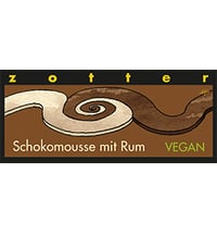 Zotter Schokoladenmanufaktur Bio Schokomousse mit Rum
