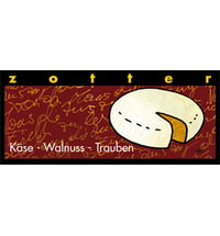 Zotter Schokoladenmanufaktur Bio Käse - Walnuss – Trauben