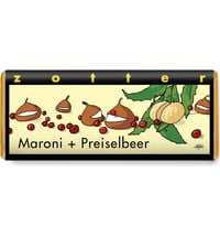 Zotter Schokoladenmanufaktur Bio Maroni & Preiselbeer