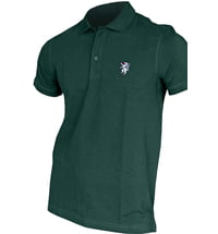 Trachtenmode Hiebaum Herren Trachten-Polo "Panther" Tanne