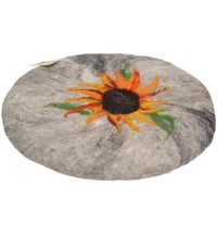 Wollgenuss Sesselpolster "Sonnenblume"